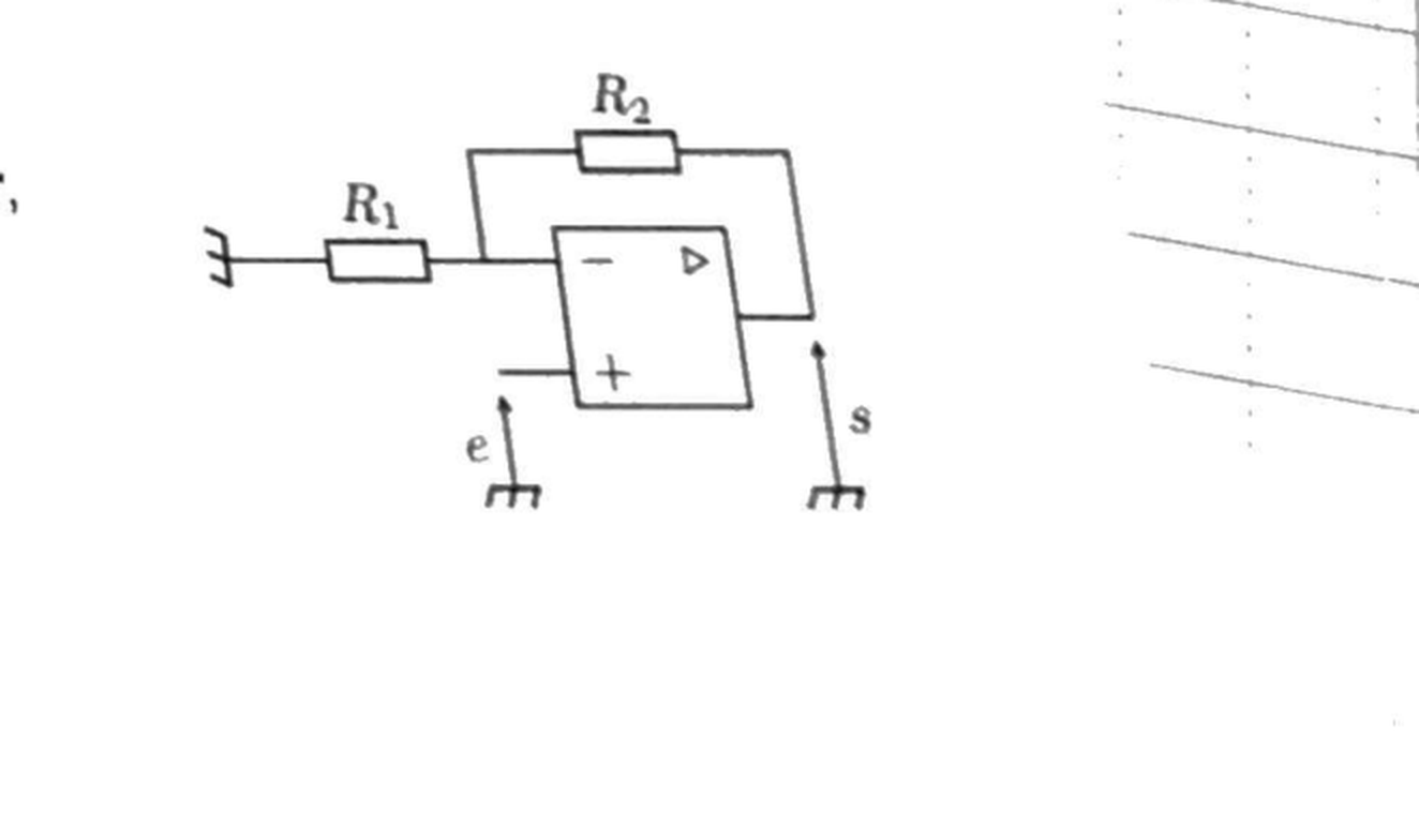 Montage amplificateur non inverseur : Ve sur +, pont diviseur R1/R2 entre sortie et masse, noeud sur -