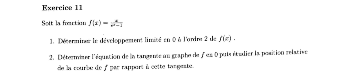Énoncé — Exercice 11
