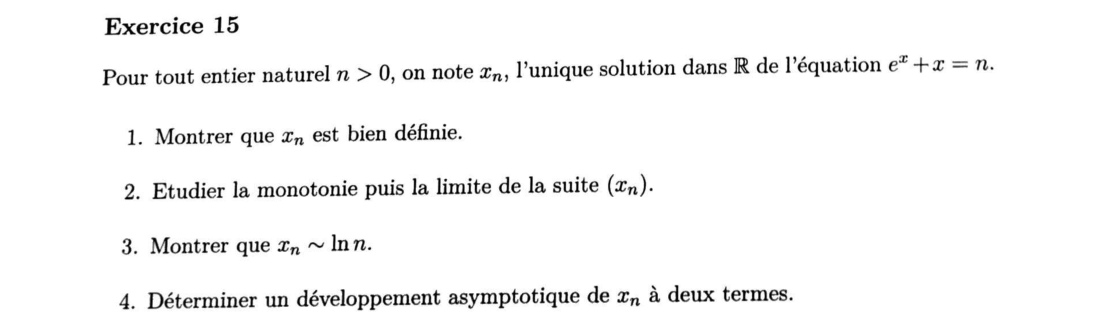 Énoncé — Exercice 15