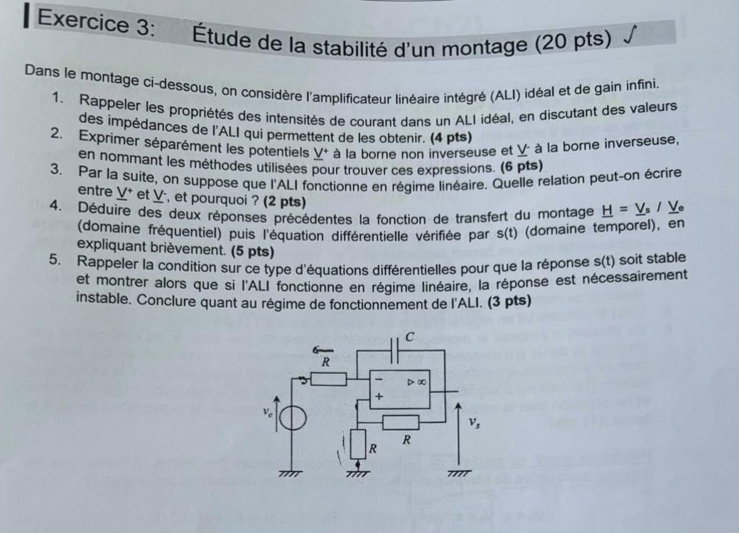Énoncé exercice 3