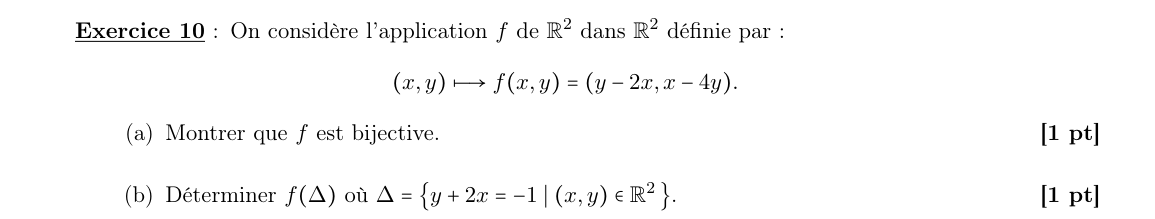 Énoncé exercice 10