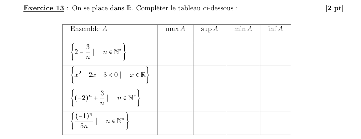 Énoncé exercice 13