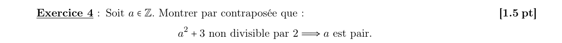 Énoncé exercice 4