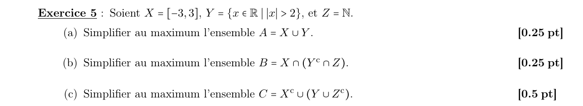 Énoncé exercice 5