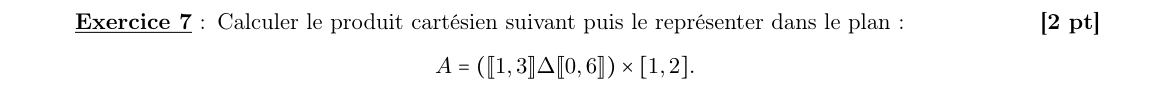 Énoncé exercice 7