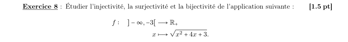Énoncé exercice 8