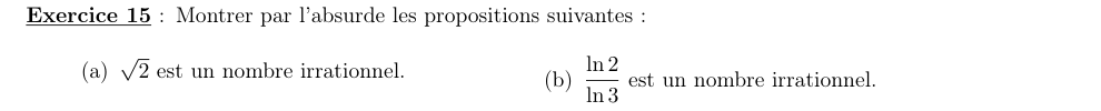 Énoncé TD1 Exercice 15