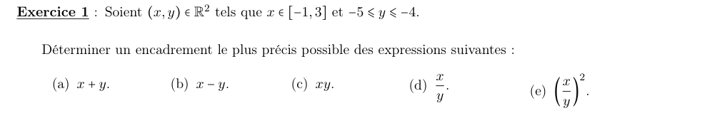Énoncé TD4 Exercice 1
