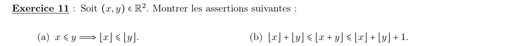 Énoncé TD4 Exercice 11